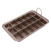 Brownie Pan with Divider Carbon Steel 18 Pre Cut Nonstick Baking Pan Bakeware Tray for Oven Baking Muffin and Cupcake