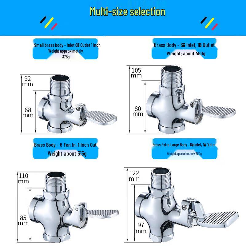 Foot-Operated Flush Valve