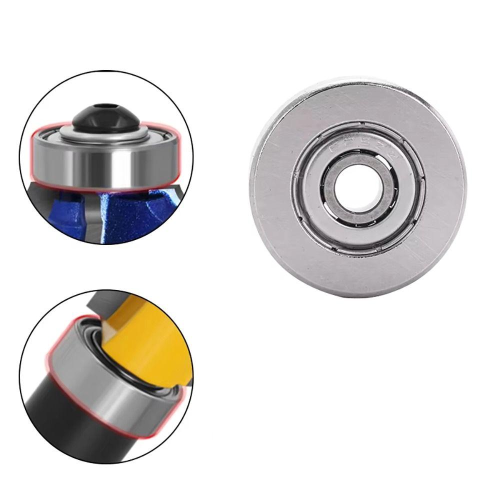 1Pcs Steel Woodworking Bearing Top Mounted Milling Cutter Bearing for Router Bit Head