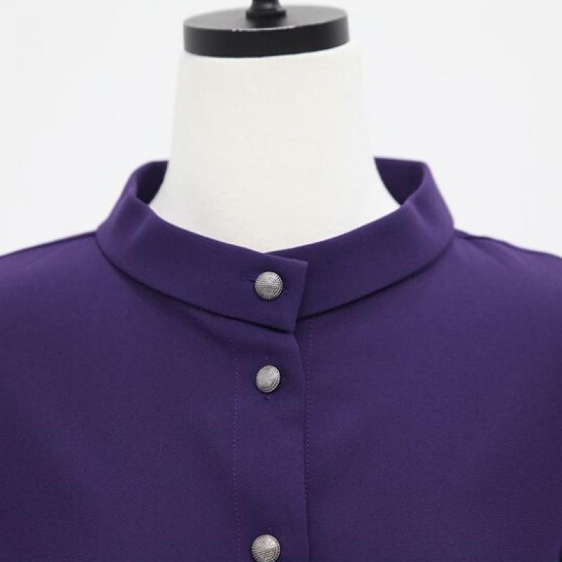 Shiz Madam Women Demure Banding Shirring Blouse T57201