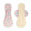 Reusable Washable Cotton Menstrual Pad With Winged Side Tabs Breathable Mesh Top Layer 3 Sizes Light To Heavy Flow