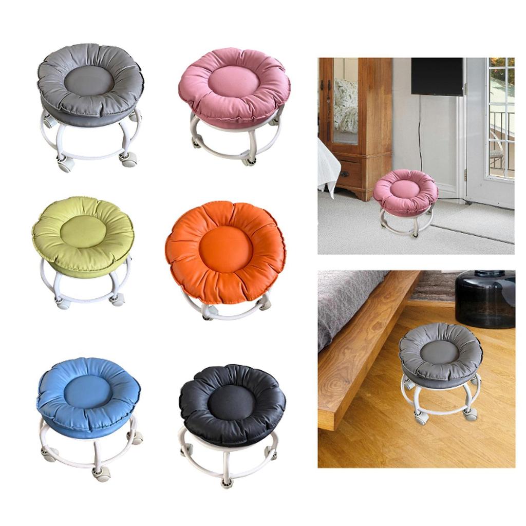 Stool with Universal Wheels, Small Stool, Ideal for Pedicure, Salon And Hairdressing.