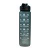 32oz/1000ml Motivational Fitness Sports Water Bottle With Time Marker & Straw, Large Wide Mouth Leakproof Durable