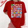 Hispanic Countries Flags Celebrate Hispanic Heritage Month TShirt Unisex Shirt Colorful Fashionable National Flag Patterns Tees