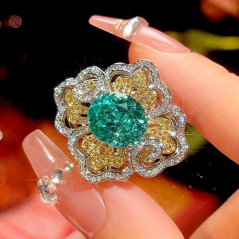 Jewelry Simulation Para Green Retro Court Style Jewelry Set 12 * 16-10 * 12