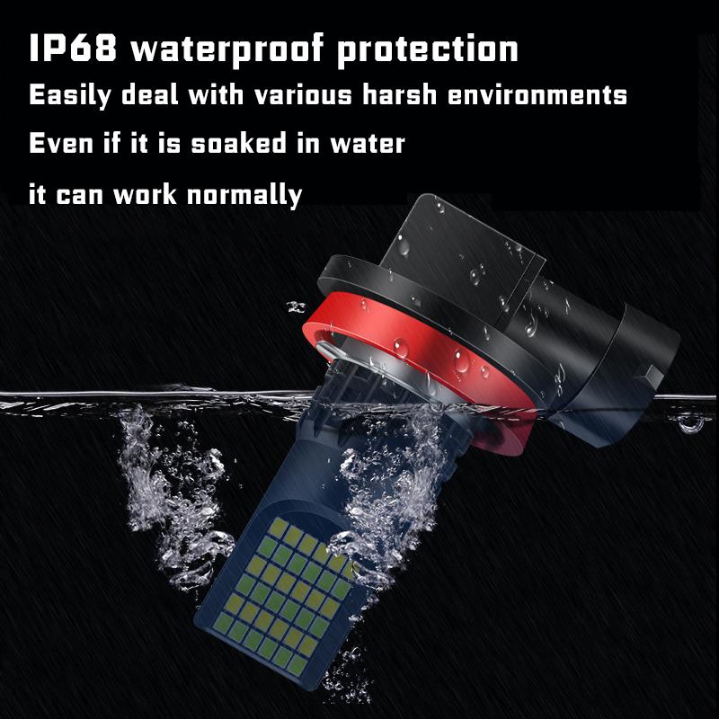 2Pcs Helle H11 H8 Led Auto CSP HB3 HB4 9005 9006 LED Nebel Lampe Scheinwerfer Birne DC12-24V H7 auto Nebel Lampe DRL