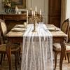 Wedding Table Runner Glittery Runner, Sheer Flowing Tulle Elegant for Home Baby Shower Bridal Decor Delicate