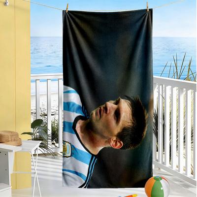 Argentina's Messi Action Beach Towel High Absorbency & Quick-Dry Comfortable Lightweight