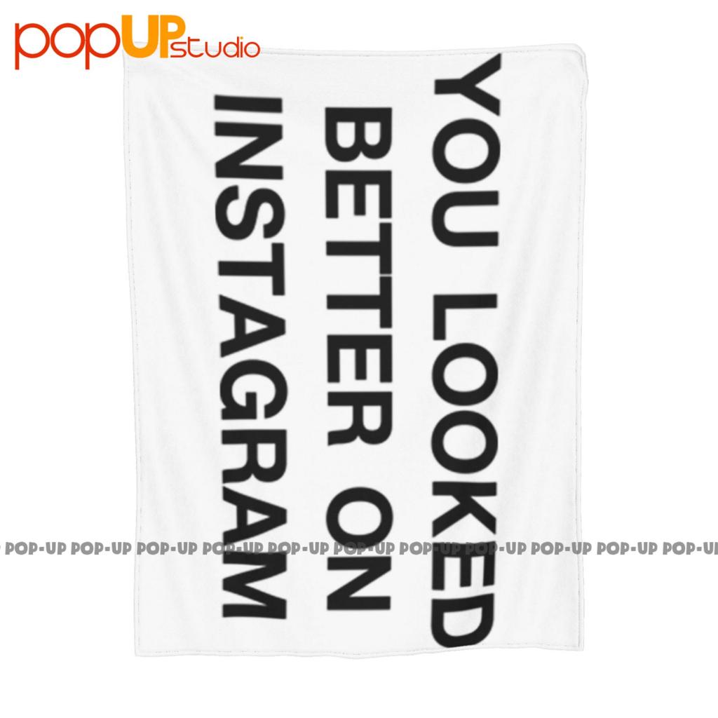 You Looked Better On Instagram Colours Ultra-Soft Blanket Quilt Winter Sofa Cover Bed Covers
