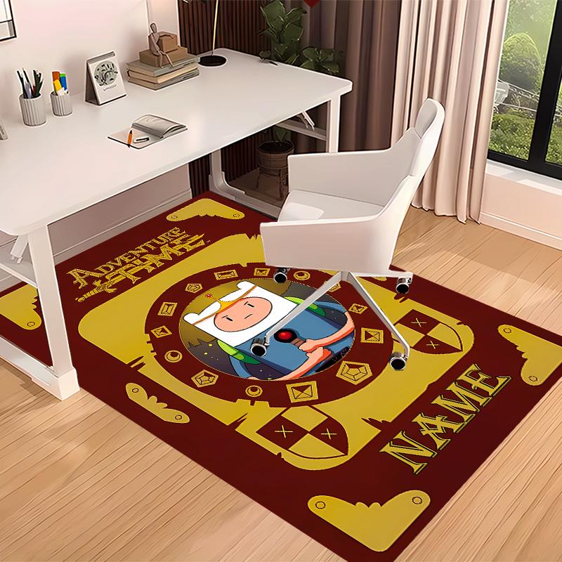 Custom personalization Adventure Time Print Area Rug - Soft, Washable Non-Slip Indoor Mat,Living Room,Home&Office Decorative Rug
