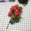 Plastic Artificial Strawberry Berry Branch DIY Simulation Plant Fruit  Desk