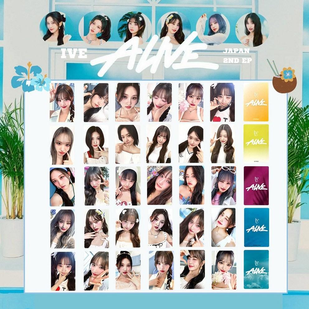 

Фотокарточки IVE 30 листов 36 листов Фотокарточка IVE Switch Alive World Tour MINE