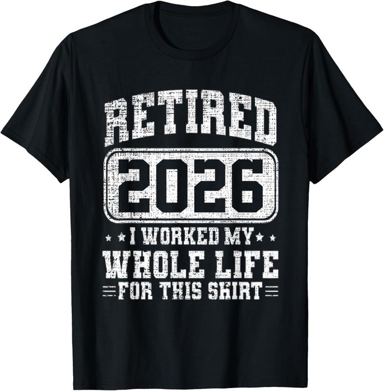 Vintage Retirement Best Retired 2026 Funny Unisex T-Shirt XL
