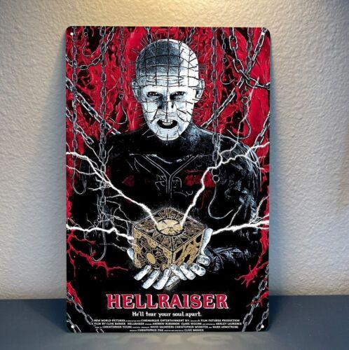 Hellraiser Horror Movie Metal Poster Tin Sign 20x30cm PlaqueAluminum 20x30cm(7.8x11.8inch)