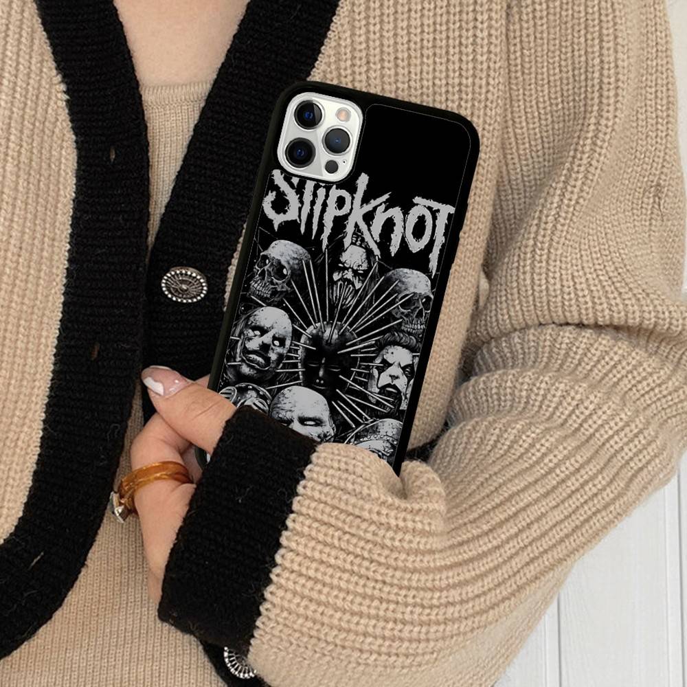 Pásek Cool-S-SlipknotS-S PC+TPU Ochranný kryt na telefon Pro IPhone 17 16 Pro Max 15 Plus 14 13 12 11 Kryt