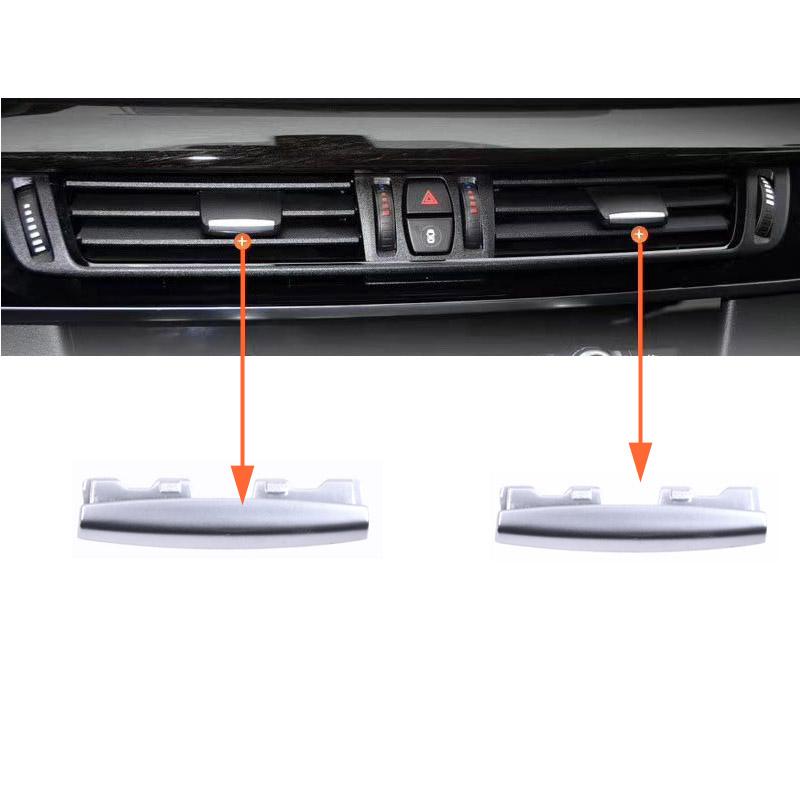 For BMW X5 X6 F15 14-18 Chromeplate Air Conditioning Vent Toggle Piece Outlet Card Pad Clip Wind Direction Adjustment