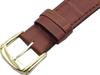 Seiko DEL5 18mm Crocodile Watch Band Brown for Men (Matte Finish)