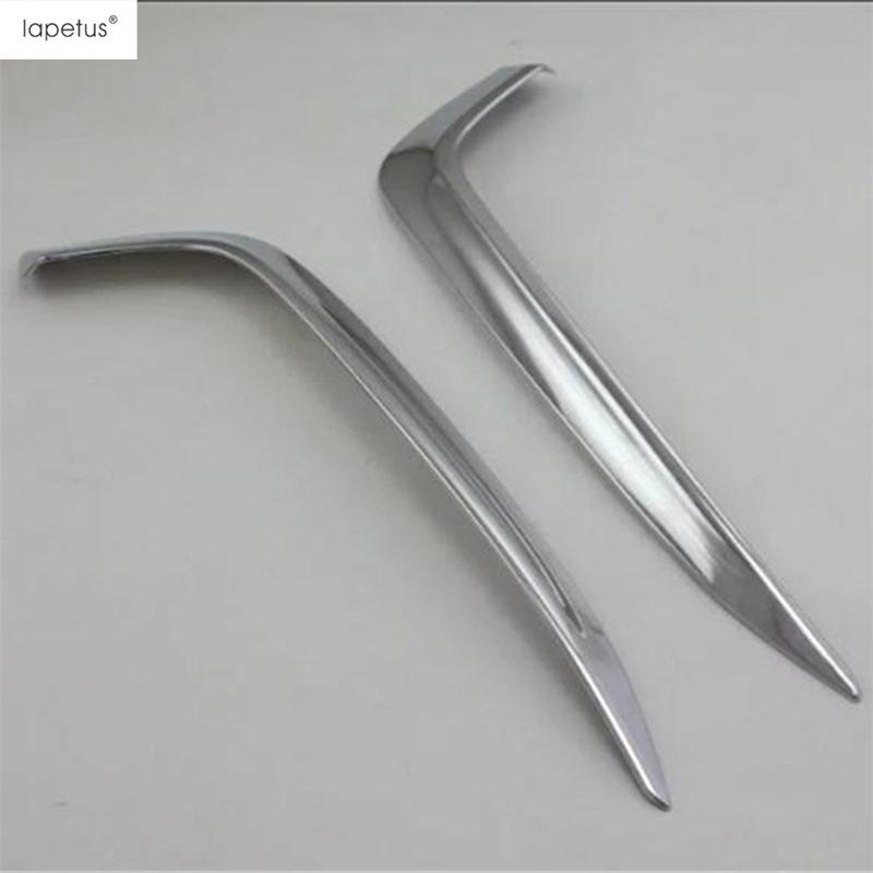 Chrome Front Rear Fog Lamp Light Ring Eyebrow Eyelid Molding Cover Trim For Honda Civic 2016 2017 Car Accessories Exterior Kit