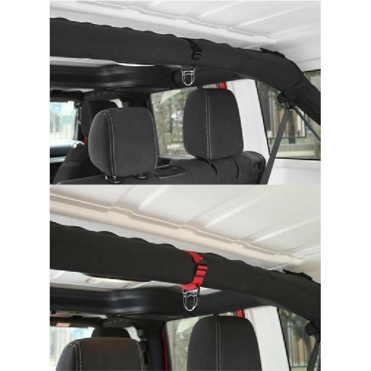 Roll Bar Coat Hook Clothes Hanger for Jeep Wrangler JK JL Unlimited 2007-