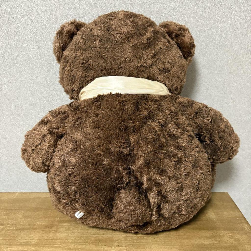 [USED] Big Teddy Bear Plush Toy with Large Ribbon