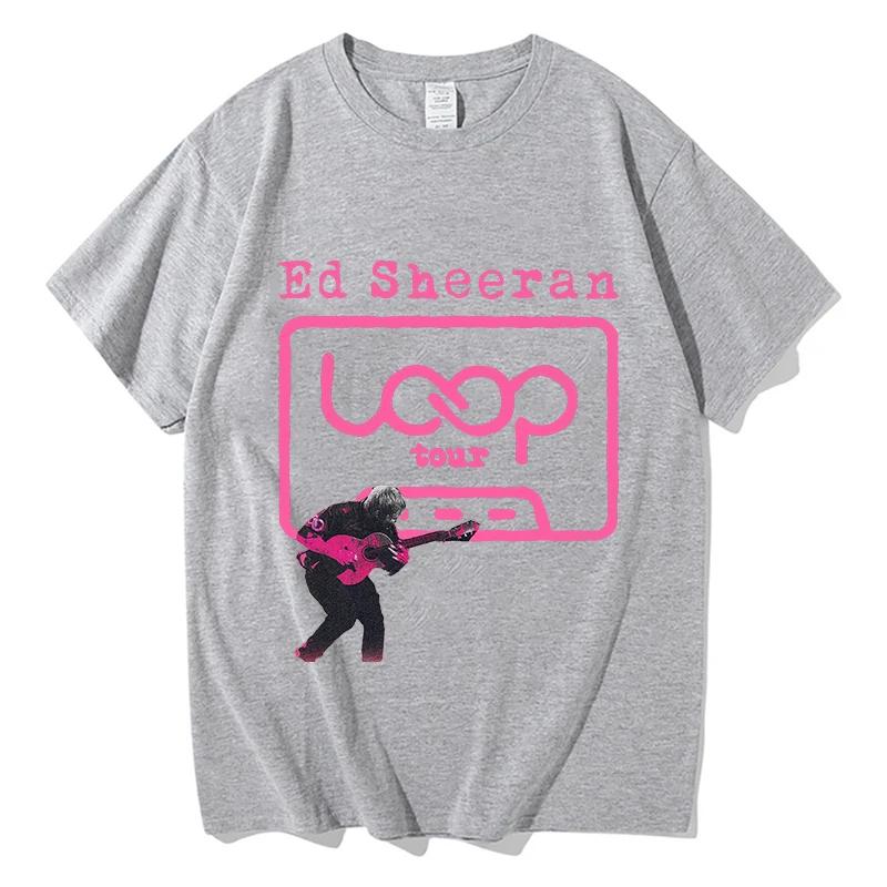 Ed Sheeran Loop Music Graphic T Shirts Unisex Gift for Fans Clothing Women Unisex Cotton High Quality Tshirts Summer Casual Tees