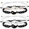 Tai Chi Dragon Totem Alloy Bracelet & Necklace Set - Handmade Braided Design