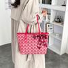 Reusable Women Tote Bag Large Capacity Bridal Shoulder Bag Traditional Red Envelope  Baby Shower