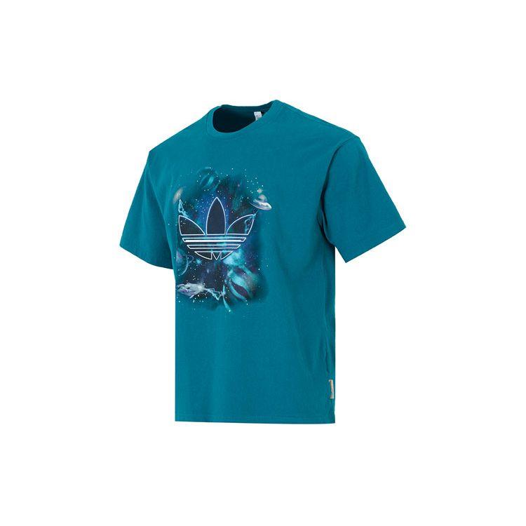 

Adidas Originals Unisex Y2K Element Large Logo Print Short Sleeve T-Shirt Green HM8028 L