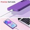 Coque + 2 Verres Trempés Silicone pour Samsung Galaxy S24 FE (pas pour S24) - Protection Slim Antichoc Anti-Rayures - Violet