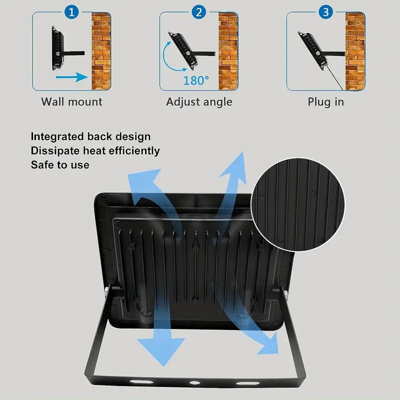 Floodlight Outdoor LED IP66 Waterproof Path Light Spotlight 10W 20W 30W 50W 100W Outdoor Garden Porch Courtyard Lamp