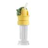 With Straw Lid Beverage Water Bottle Cap Spill-Proof With Storage Box Water Bottle Lid Dustproof Anti Choking Drinking Tube