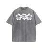 2026 Summer TopsEWH Oversized Graphic Tshirts Acid Wash Los Angeles Vintage Tees Streetwear Baggy Cotton Shirts Casual TopsDG004Loose And Comfortable