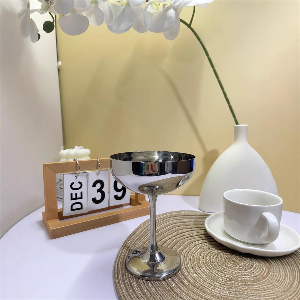 304 Edelstahl Dessertbecher Eisbecher Doppelwandige Dessertservierbecher Geeignet für Eis und Dessert