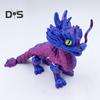 3D-gedruckte Drachenfigur, Fotografie-Requisite, realistisch aussehende, leuchtende Farbe, Mini-Drachenstatue, Zappelspielzeug für Erwachsene und Kinder