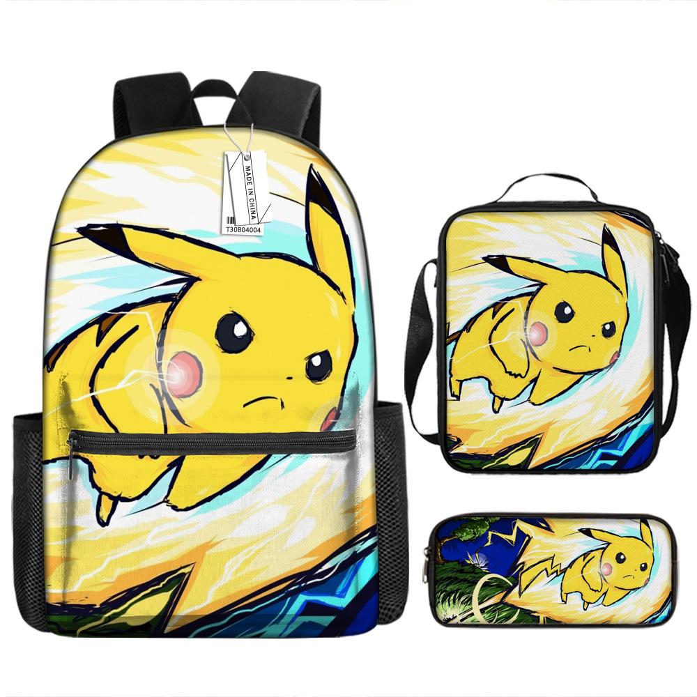 School Season Student Schoolbag Pokémon Pokémon Backpack Cartoon Satchel Pencil Case