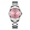 Elegant Dames Quartz Horloge Lichtgevend Waterdicht Roestvrijstalen Band Eenvoudig Casual Dames Zakelijk Polshorloge