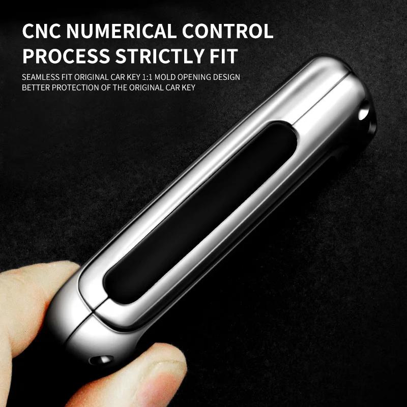 For Mitsubishi Xpander Outlander ASX Pajero Eclipse Cross Montero Zinc Alloy Leather Car Remote Key Case Cover Shell Accessories