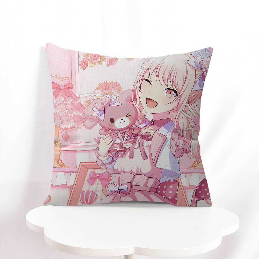 

M-Mizuki A-Akiyama Cartoon Pillowcase Toon Gift Cushion Cover Bedroom Home Sofa Chair Seat Decor Pillow Case 16x16Inch