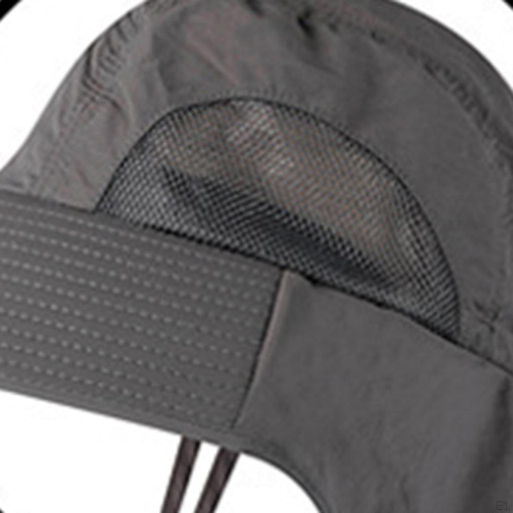 Bucket Hats Wide Brim with Neck Flap Ear ion Mesh Breathable for Women
