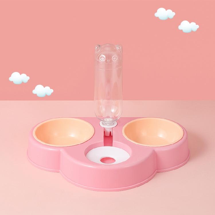 Pet Automatic Feeder and Waterer Detachable Waterer + Anti-overturning Bowl
