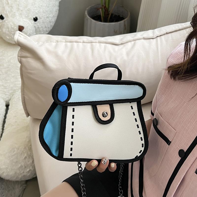 Two-dimensional Animation Girl Heart Cute Cake Bag New Chain Messenger Bag Light Small Bag Female