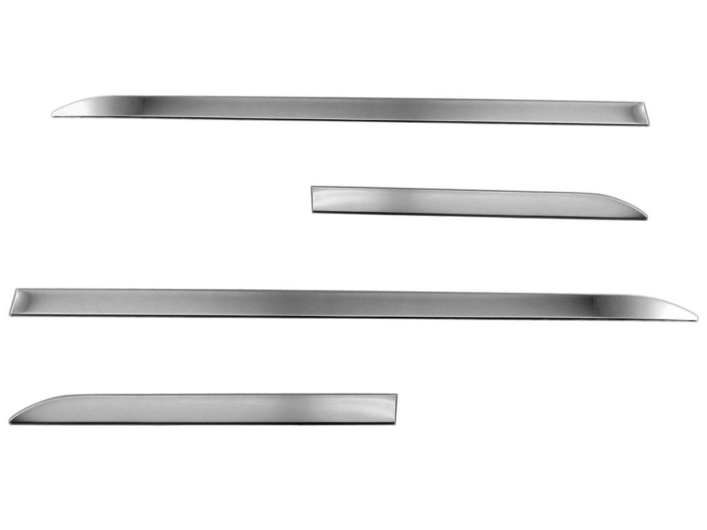 BRIGHTZ Finish Stainless Steel Side Door Moulds for Toyota Flair Crossover Fits and 50 Models Ultra-Mirror (4-Piece Set) MS92S/MS52S (SID-MOL-123) -