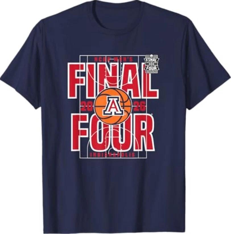 Arizona Wildcats Final Four 2026 Men s March Madness Dunk T-Shirt S