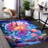 1pc Anime Jellyfish Chair Mat Cute Jellyfish Design Office Rug, Non Slip Jellyfish Carpet for Desk, Home Office