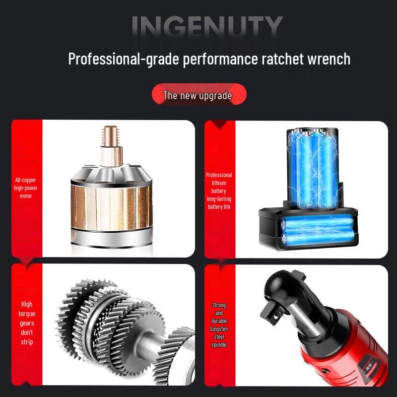 Lingyang 16.8V Electric Ratchet Wrench CN Plug (adapter Included)