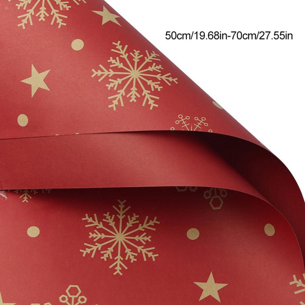 Weihnachten Kraft Geschenkpapier Weihnachten Elemente Kollektion Doppelseitiges Geschenkpapier Weihnachtsgeschenkbox Dekoration