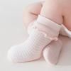 Autumn Winter Lace Princess Children Stripe Socks Newborn Mid Length Socks Cotton Cute Girls Baby Clothes Accessories 0-3 Years Old