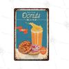 Juice Cold Drink Shop Signboard Wall Decoration Metal Poster Painting xcm Metal Logo Vintage Tin Plate Ice Cream Plaque