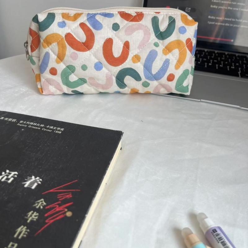 Silver Ballet Style Cute Bow Large Capacity Pencil Case Student Stationery Study Supplies Back To School Kawaii Bag