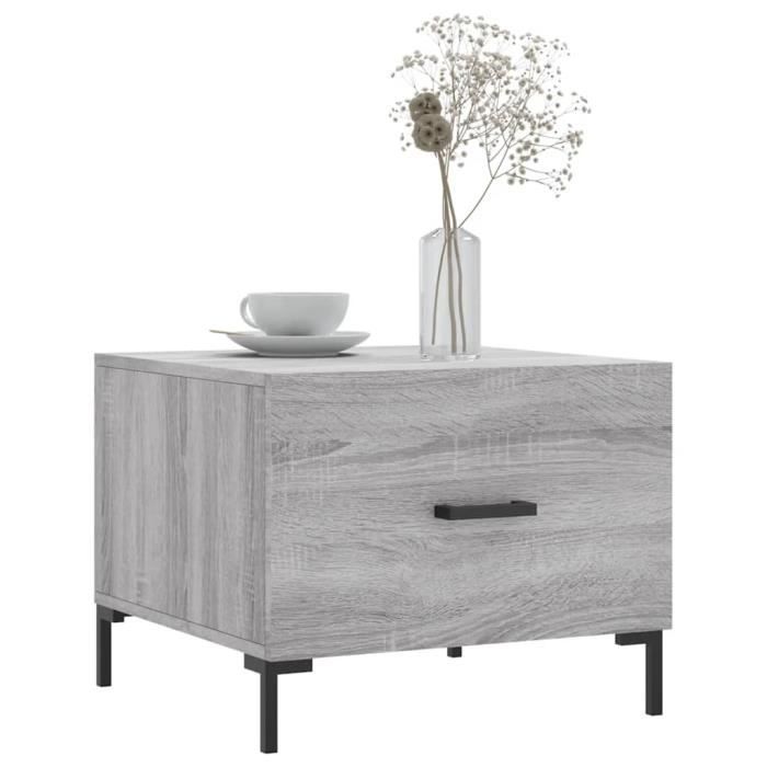 VidaXL Coffee Tables 2 Pcs Sonoma Grey 50x50x40 Cm Engineered Wood 829409